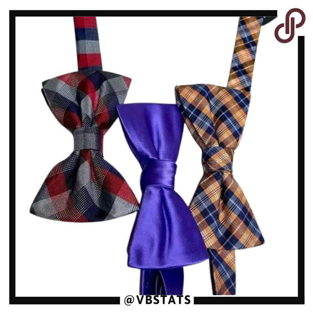 Set of 3 Bow Ties 1‎ BWT, 2 NWOT